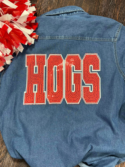 Custom Name Back Denim Jacket