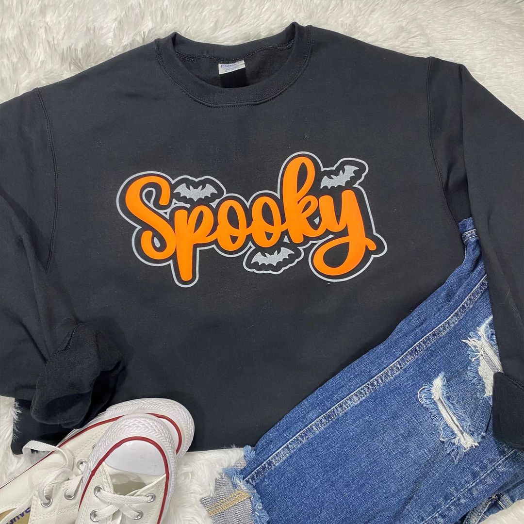 Spooky Bats Puff Fleece