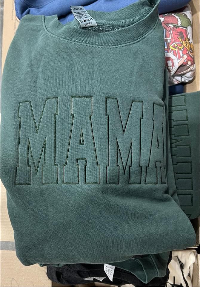 Monochromatic Embroidery Fleece