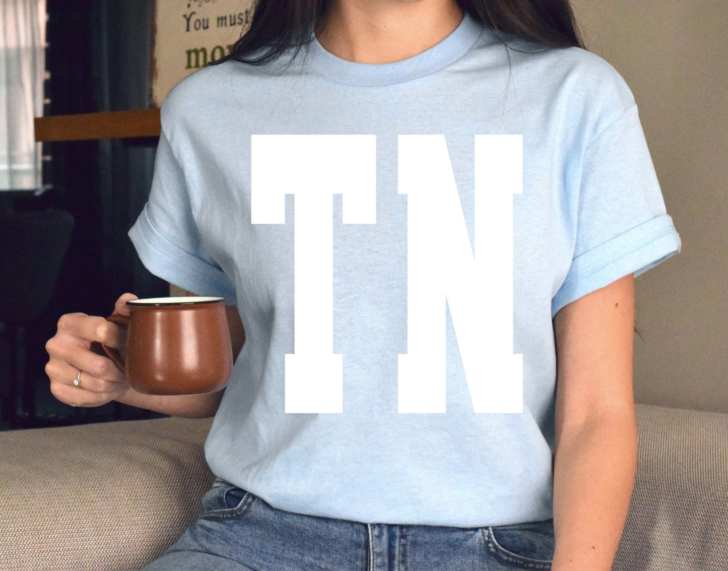 TN White Spangle Comfort Colors