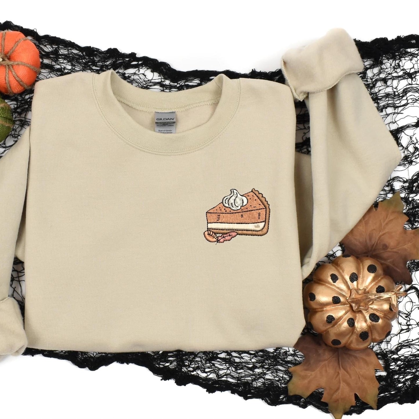 Pumpkin Pie Embroidered Pocket