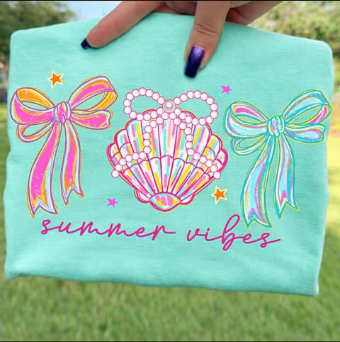 Summer Vibes Ribbon Clam