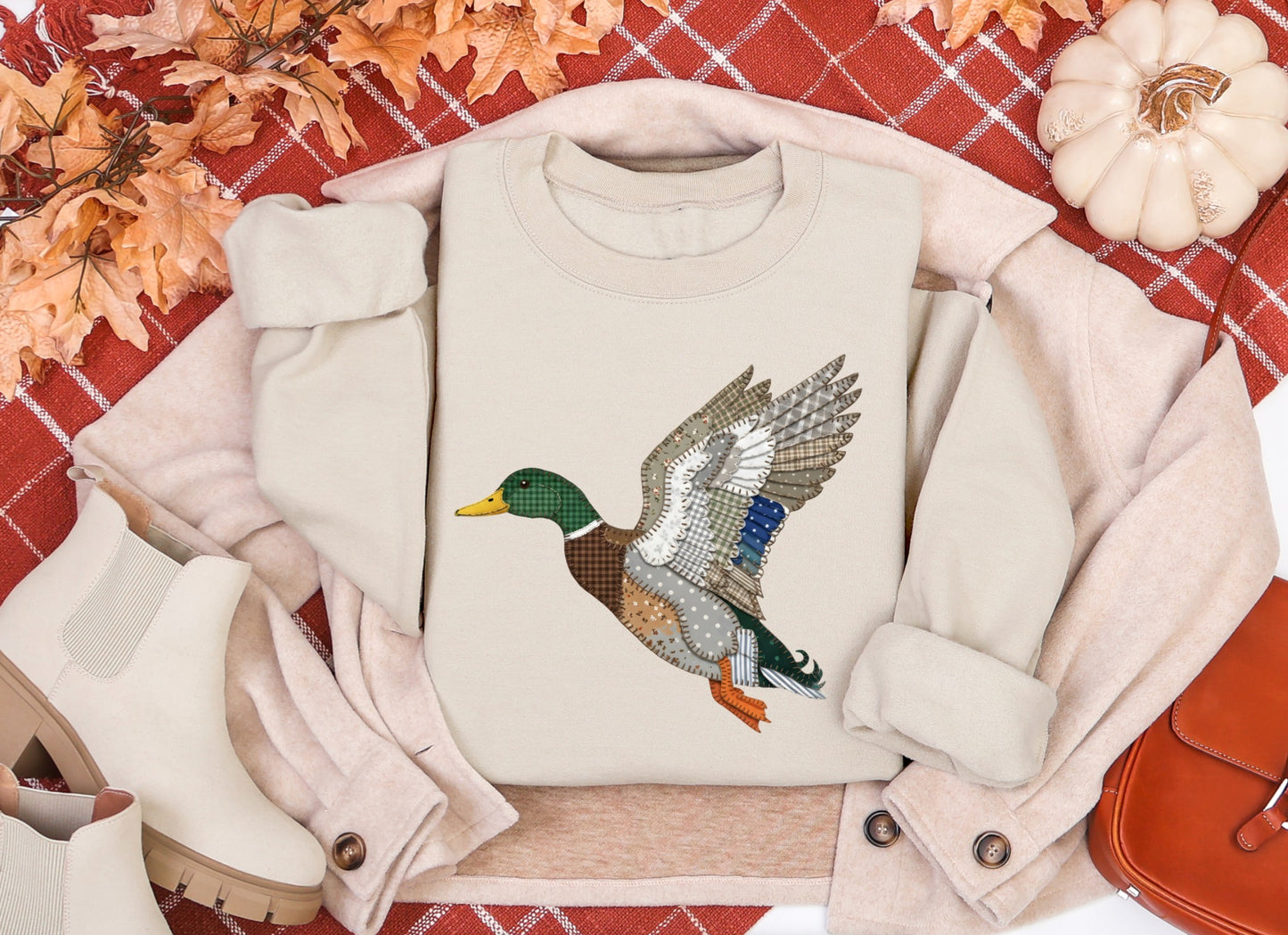 Patchwork Flying Mallard