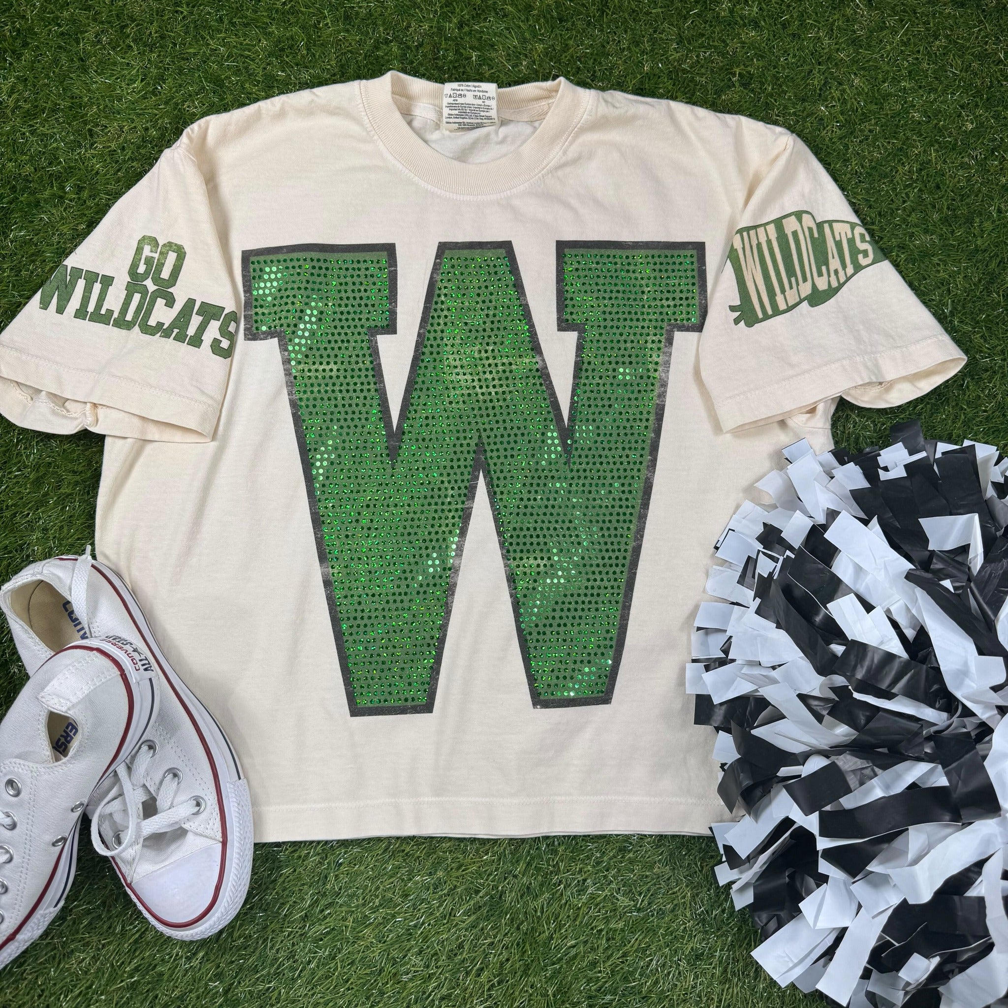 Custom Distressed Team Spirit Spangle