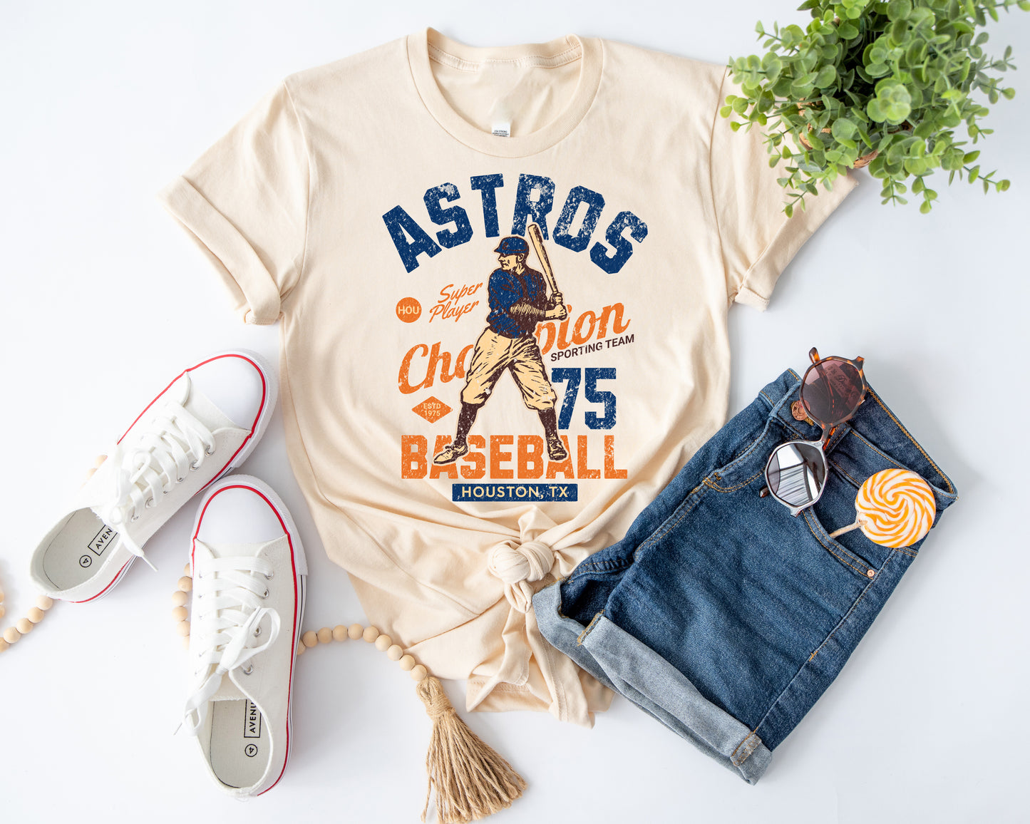 Houston Retro Natural Tee
