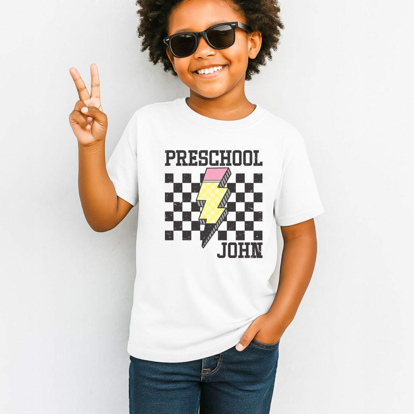 Checkered Lightening Grunge Custom