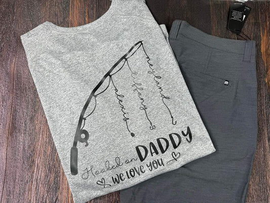 Hooked On Daddy Custom Short Sleeve