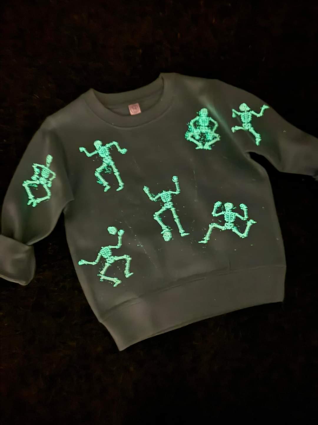 Hot Pink Glow In The Dark Dancing Skeleton
