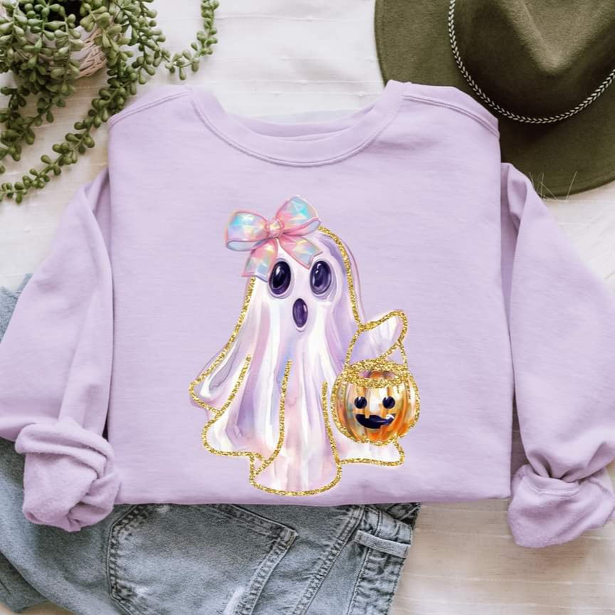 Ghost Glitter Comfort Colors Youth