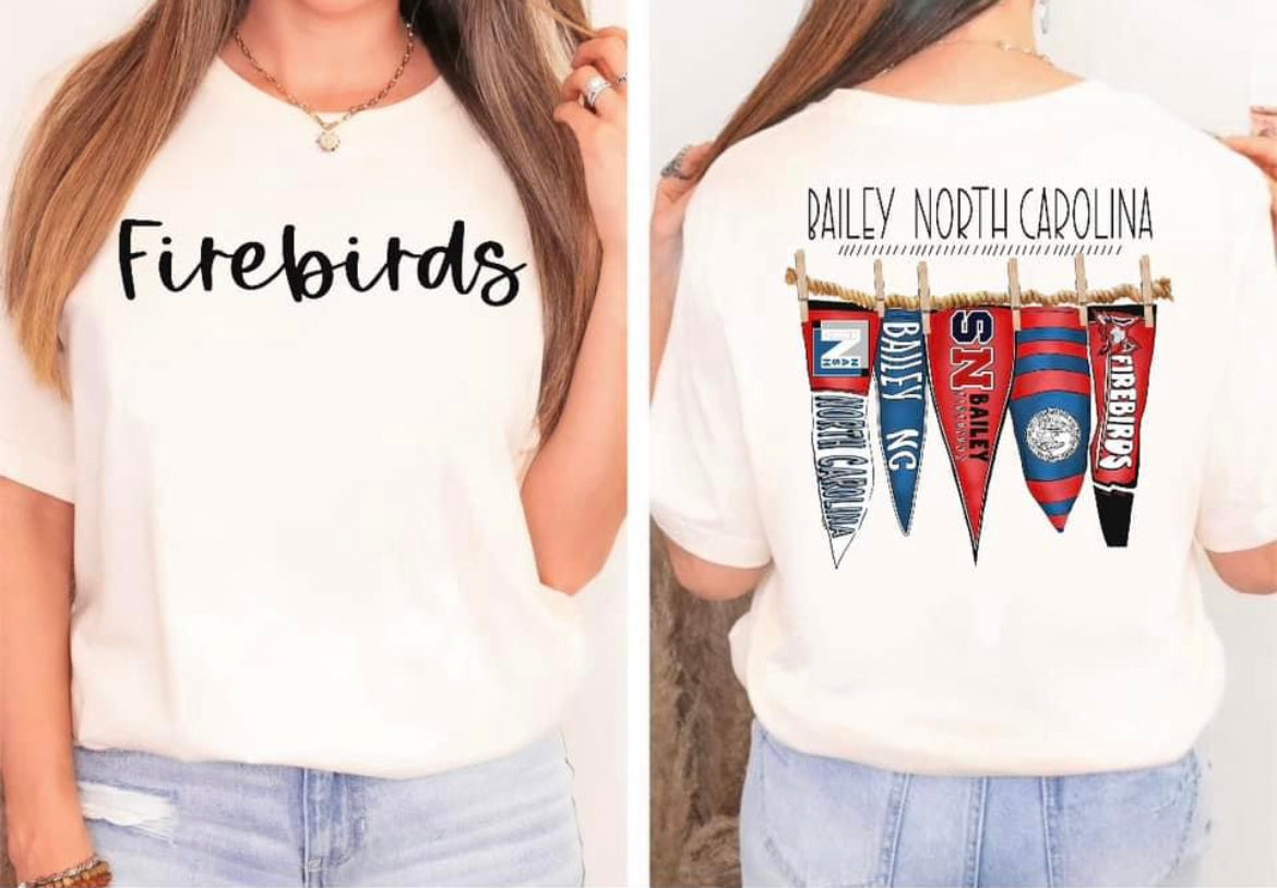 Bailey North Carolina Pennant Flags Short Sleeve