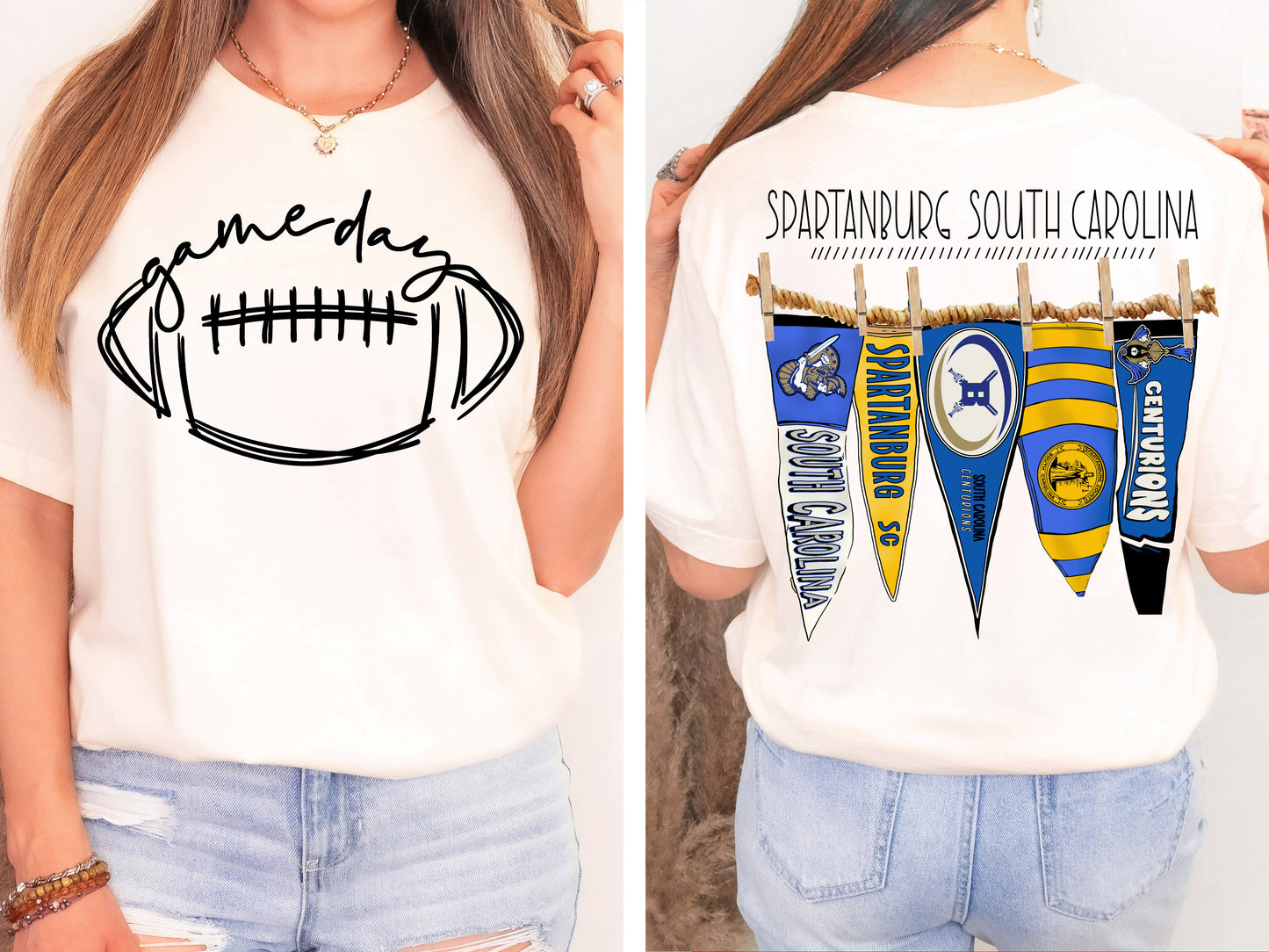 Custom School Pennants Comfort Colors