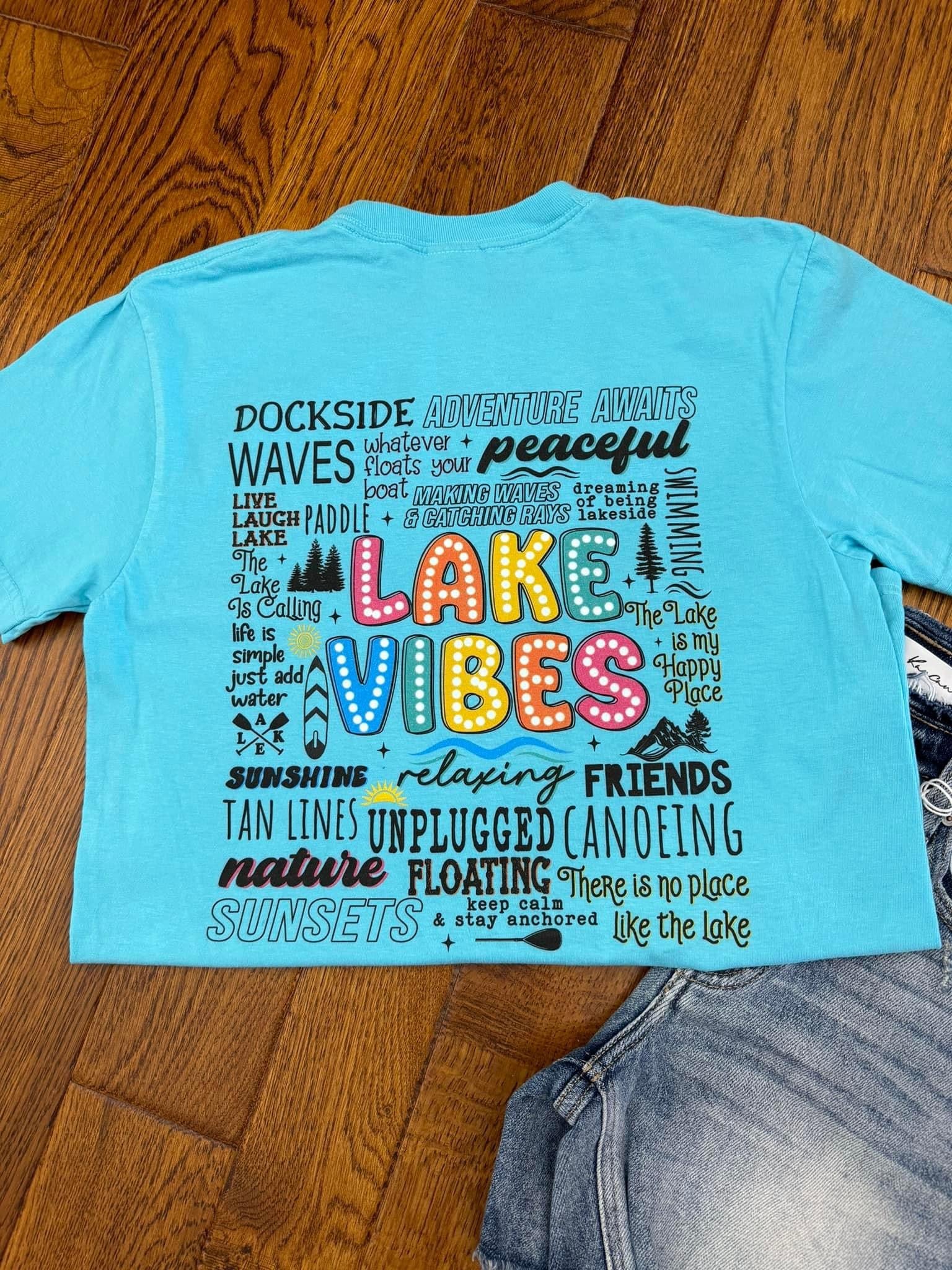 Lake Vibes Front and Back Comfort Colors