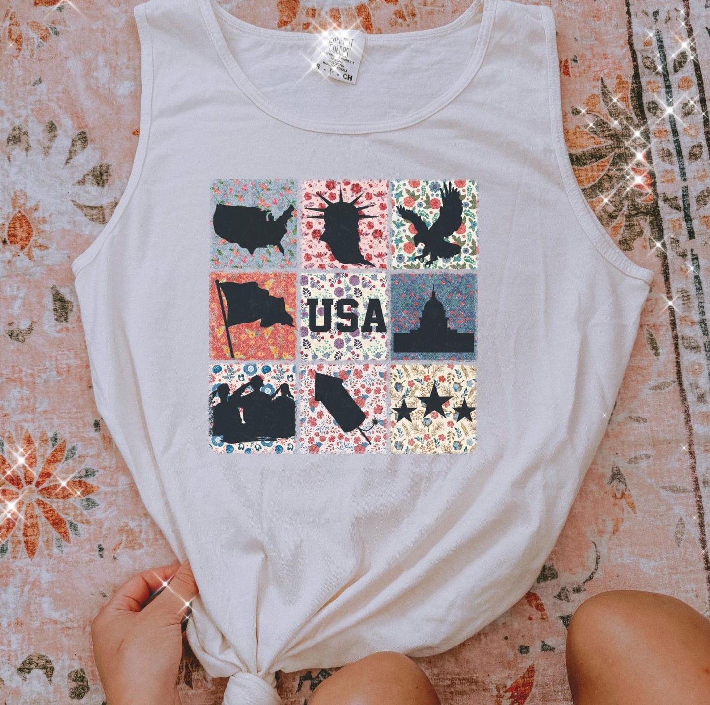USA Landmarks Comfort Colors Tank