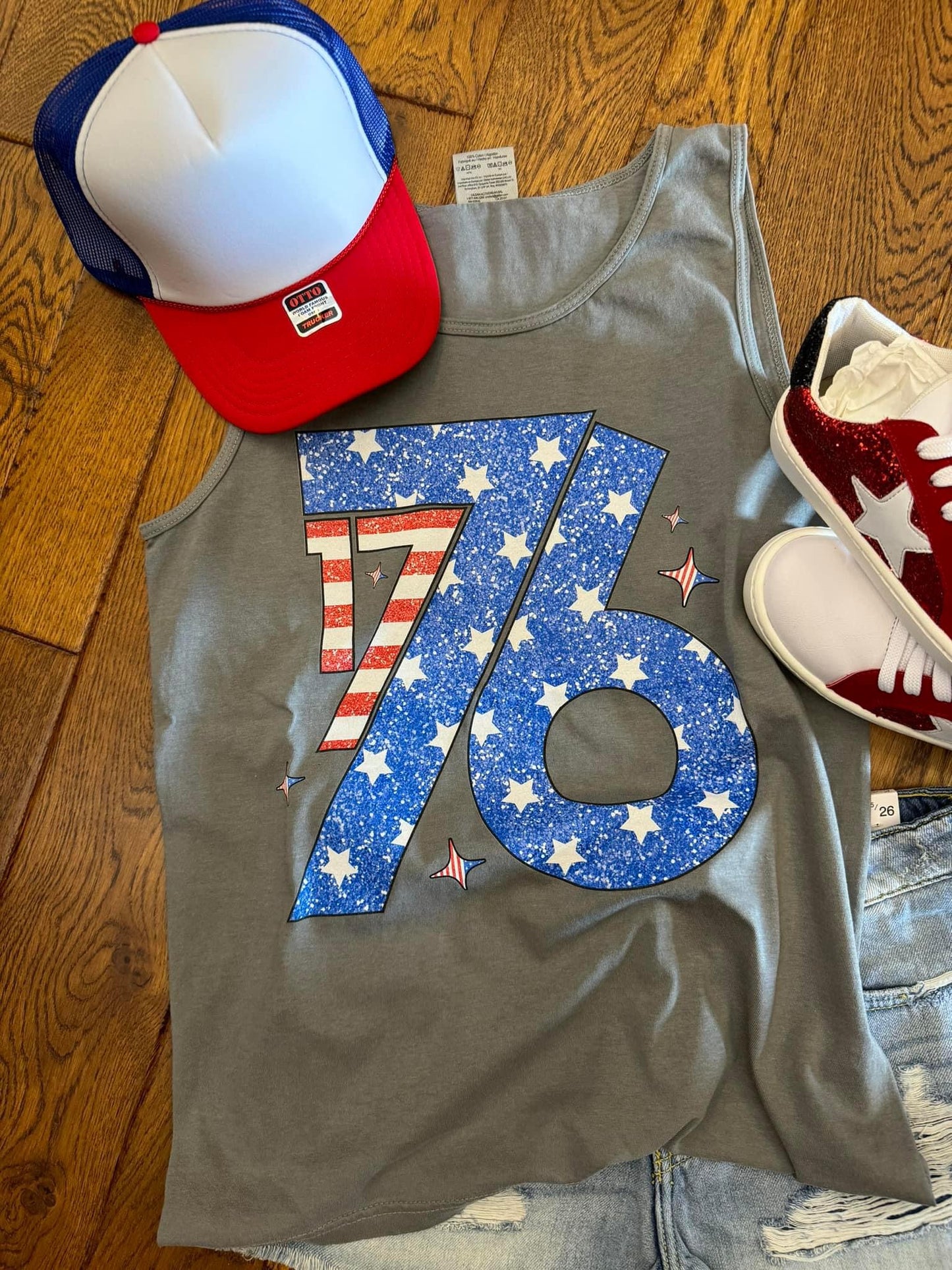 1776 Faux Glitter Comfort Colors