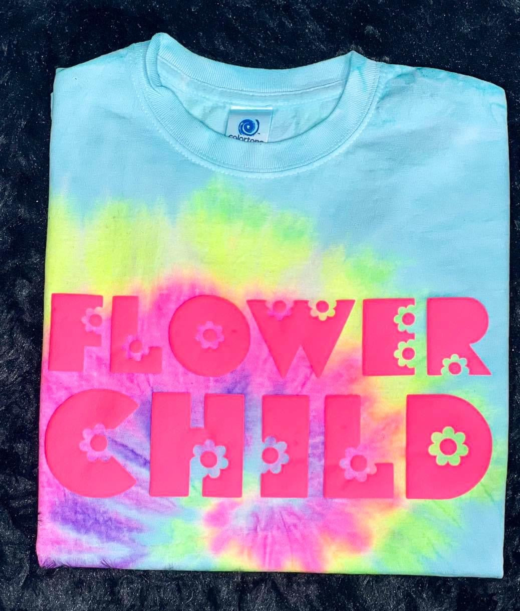 Flower Child Pink Puff Tie Dye