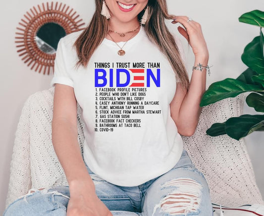 Things I Trust More Than Biden