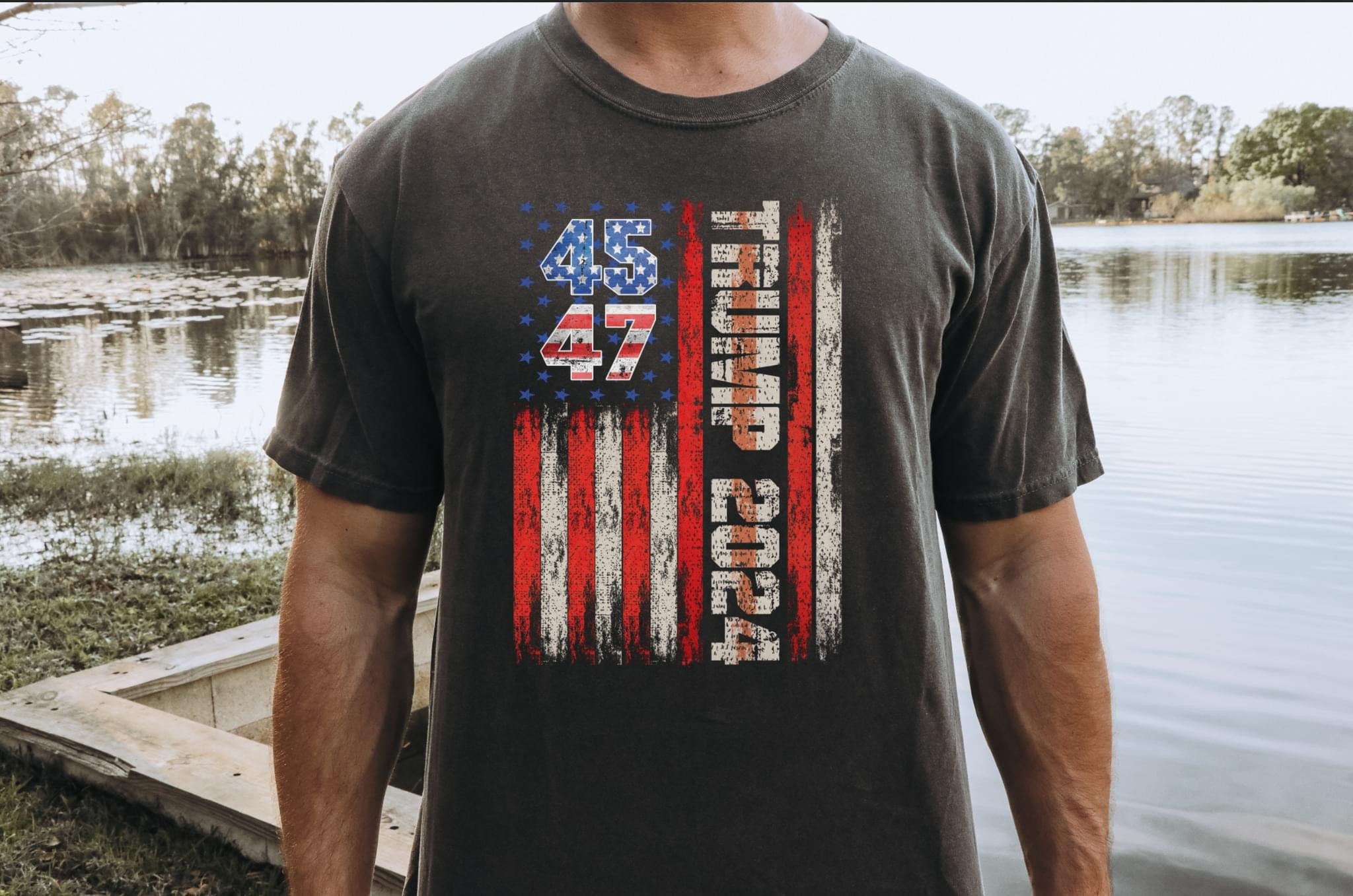 Trump Flag 45 47