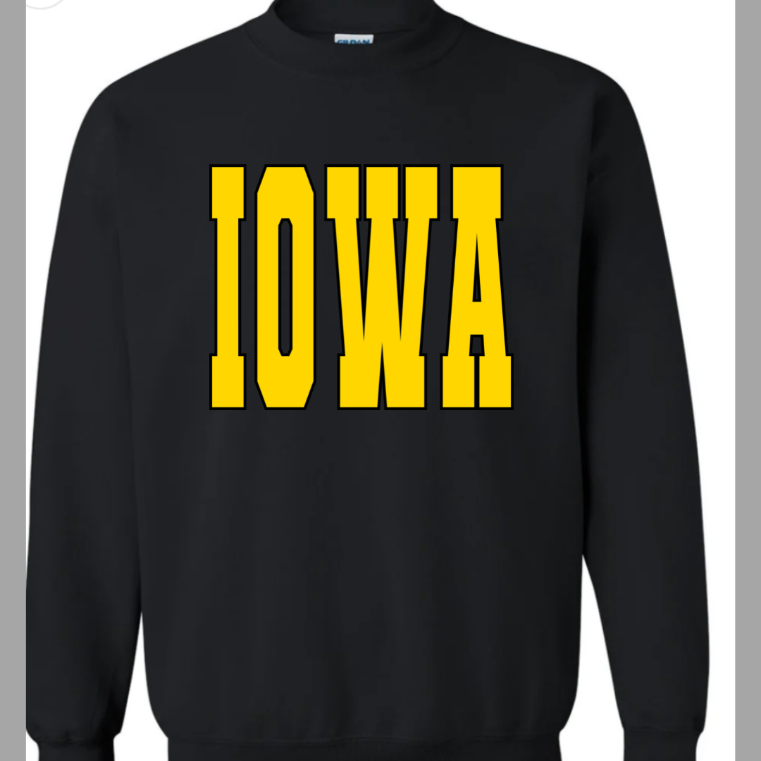Iowa Gold Spangle Gildan
