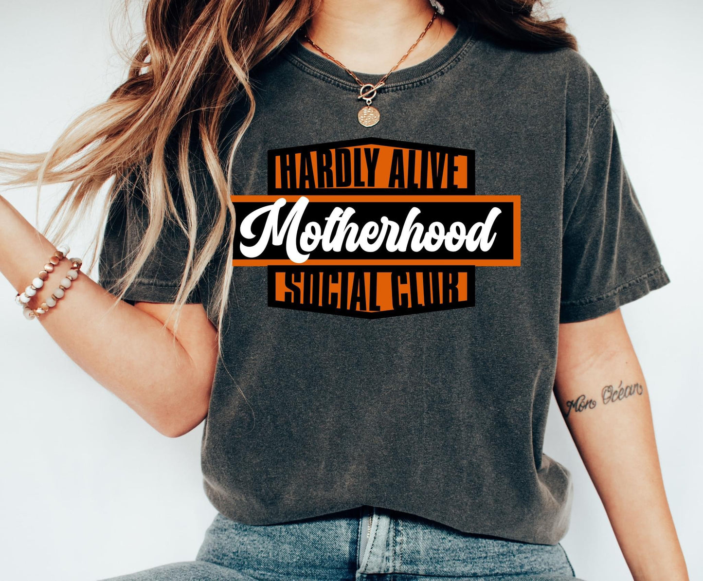 Hardly Alive Motherhood Social Club Comfort Colors