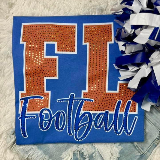 Custom Block Script Spangle Sale Tee