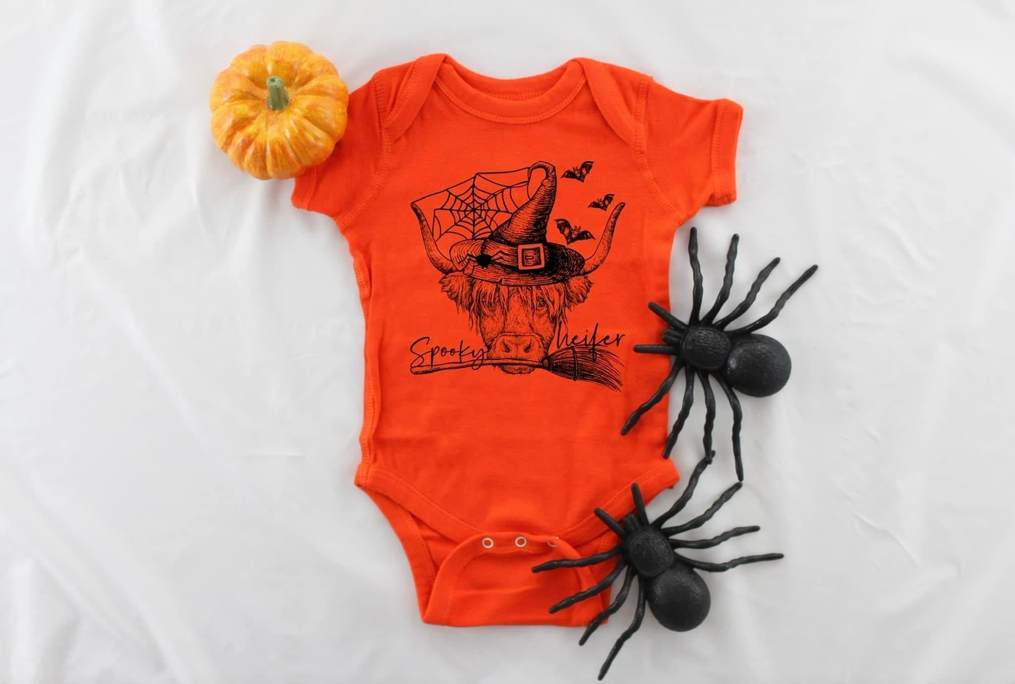 spooky heifer onesie