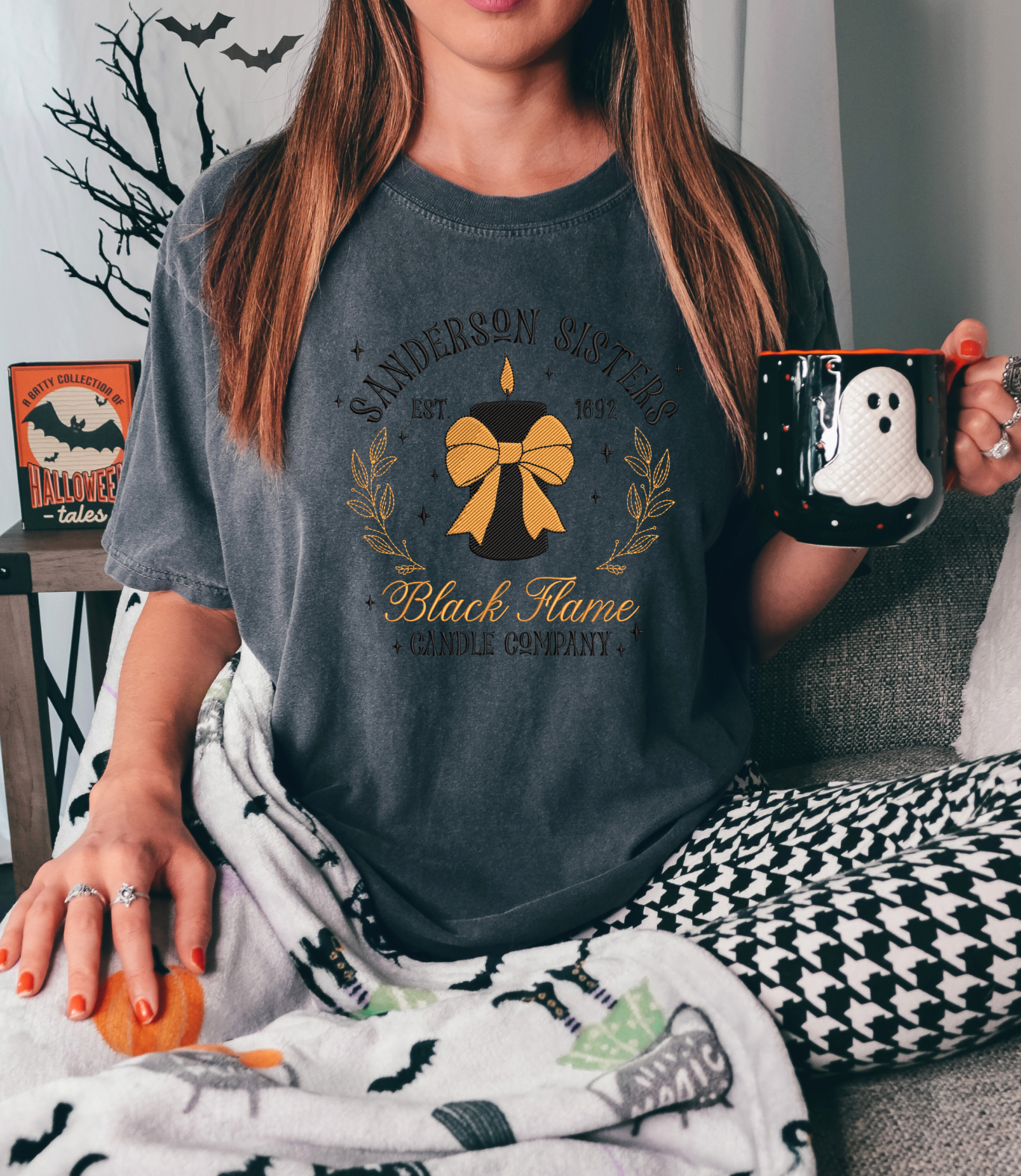 Black Flame Embroidery