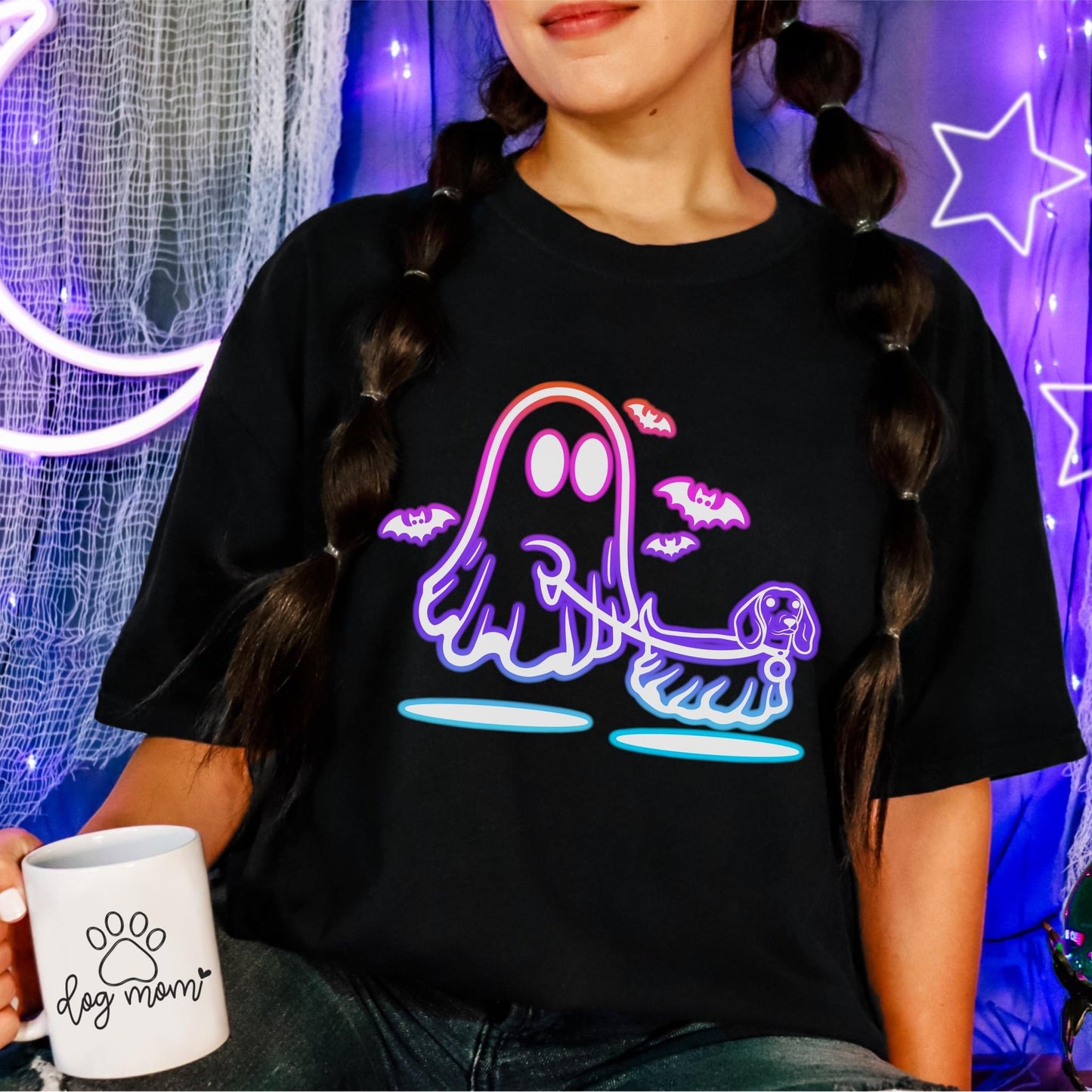 Neon Ghost Dog Dachshund