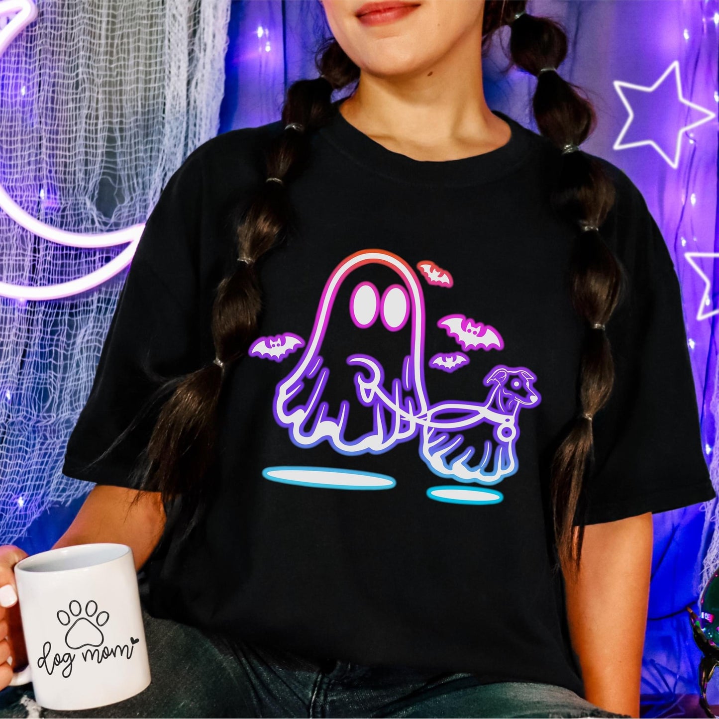 Neon Ghost Dog Greyhound