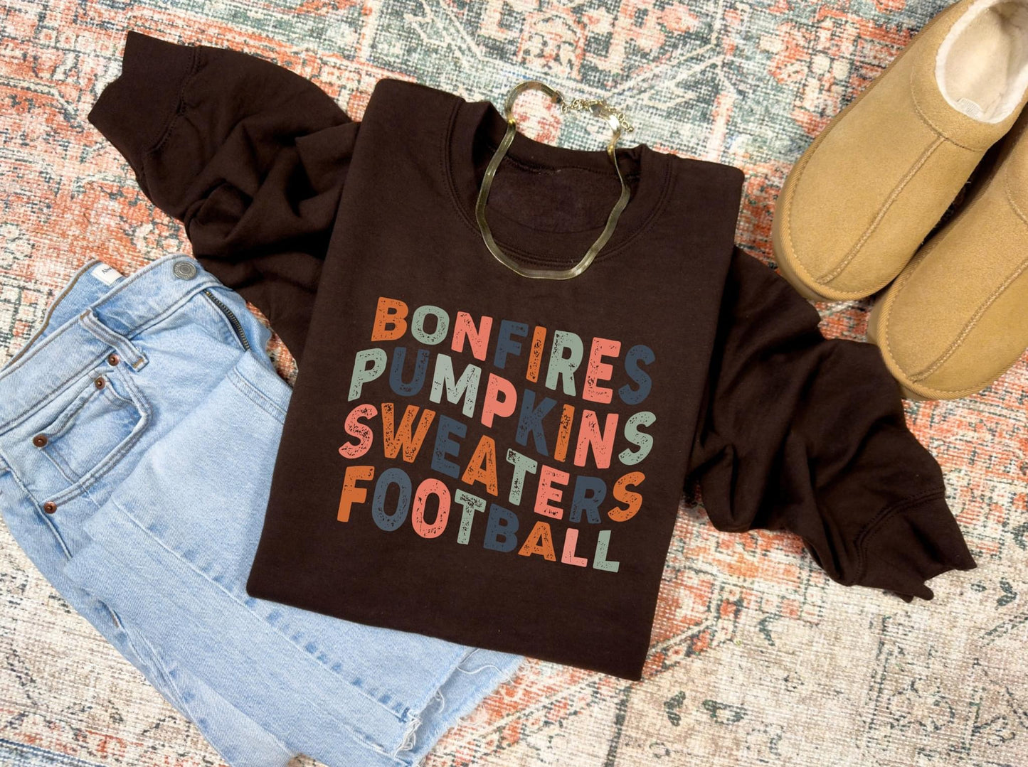 bonfires pumpkins sweaters football