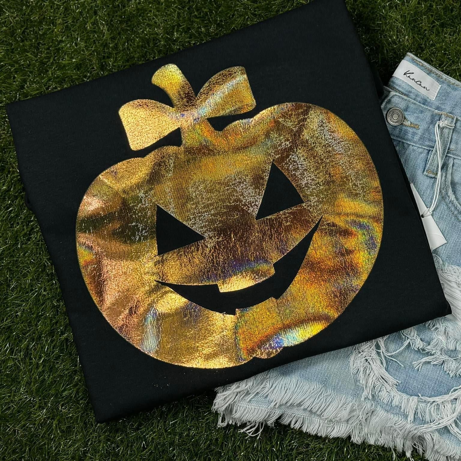 Metallic Foil Jack O Lantern