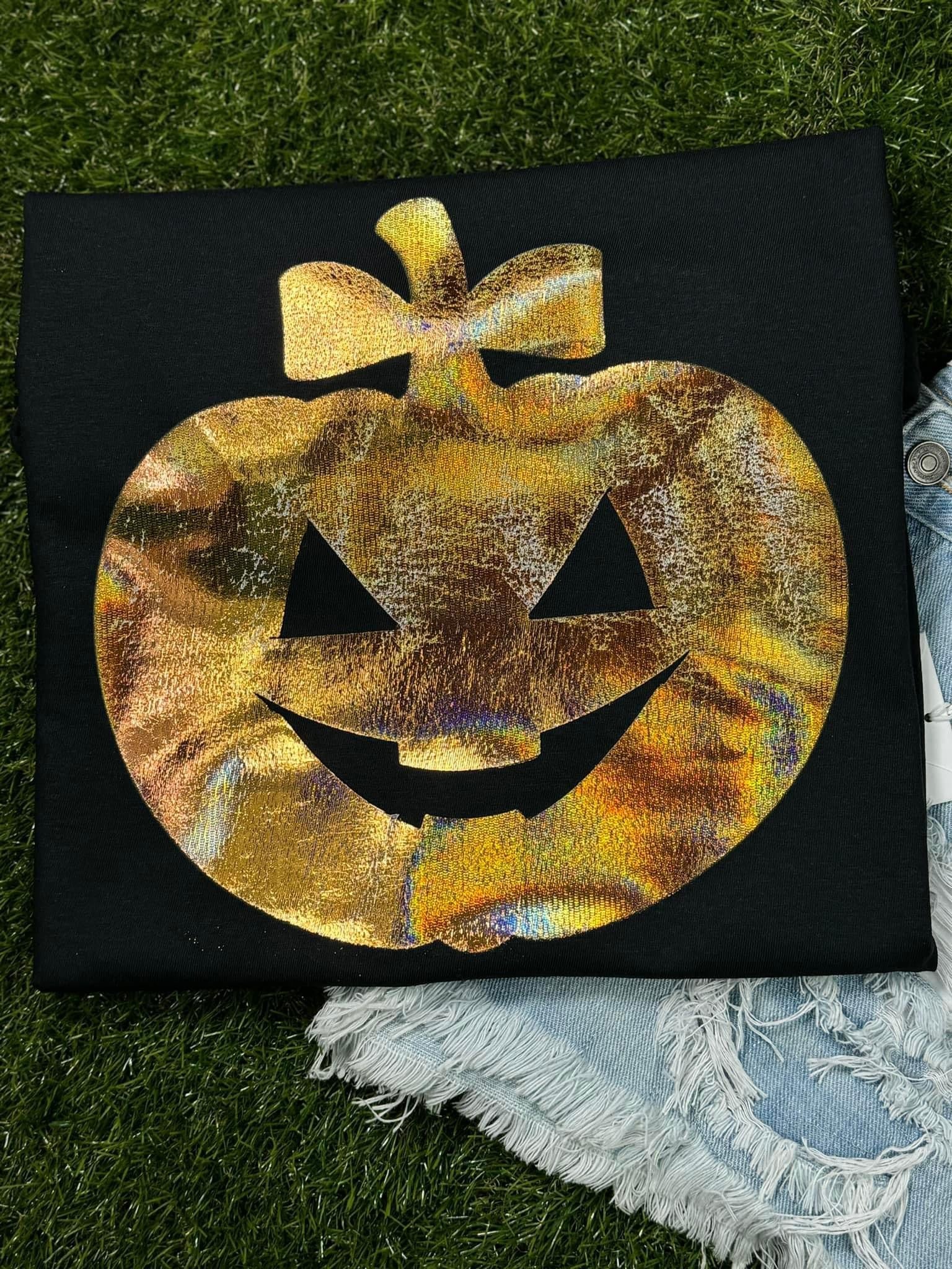Metallic Foil Jack O Lantern