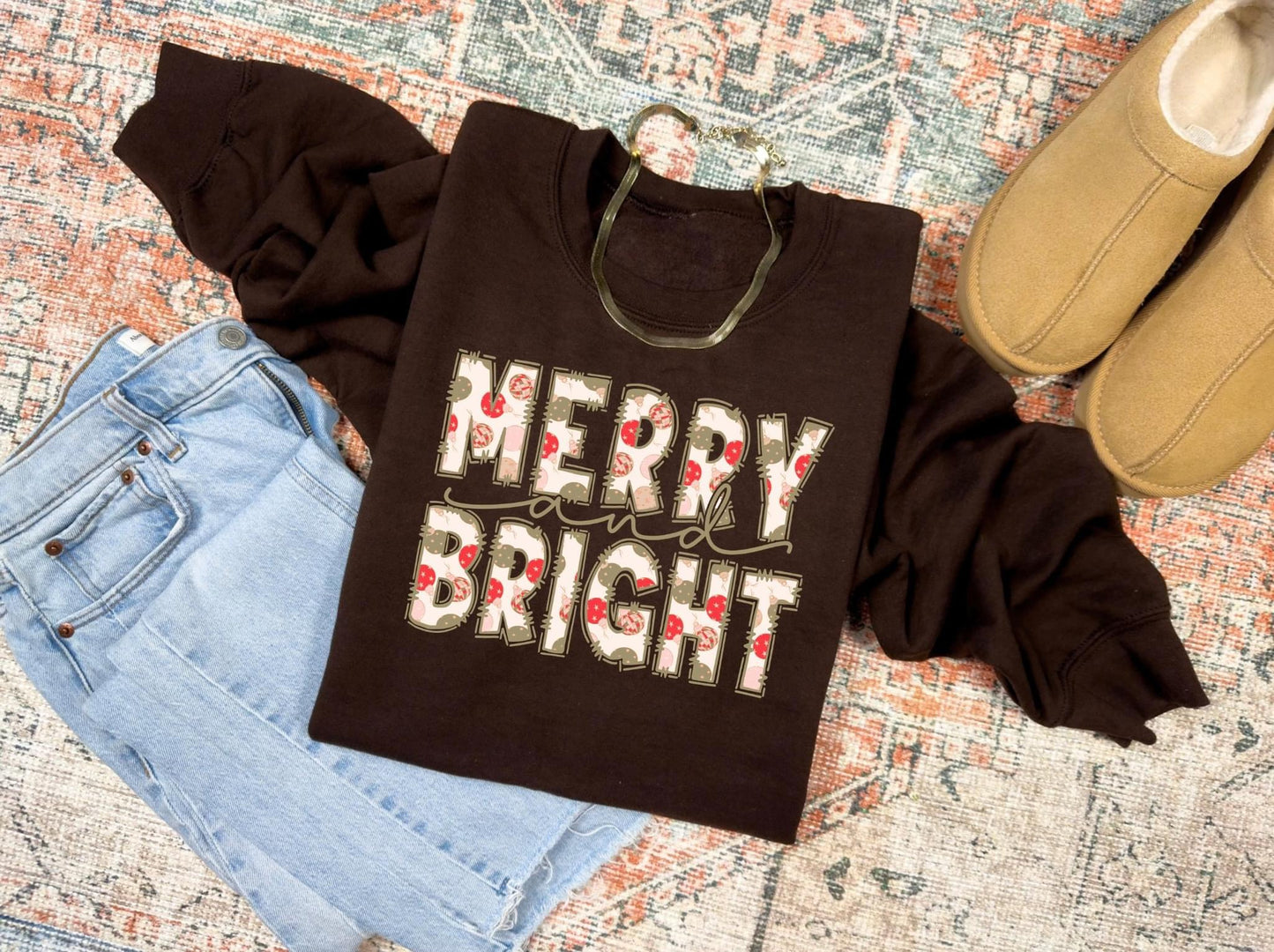 Merry And Bright Green And Red