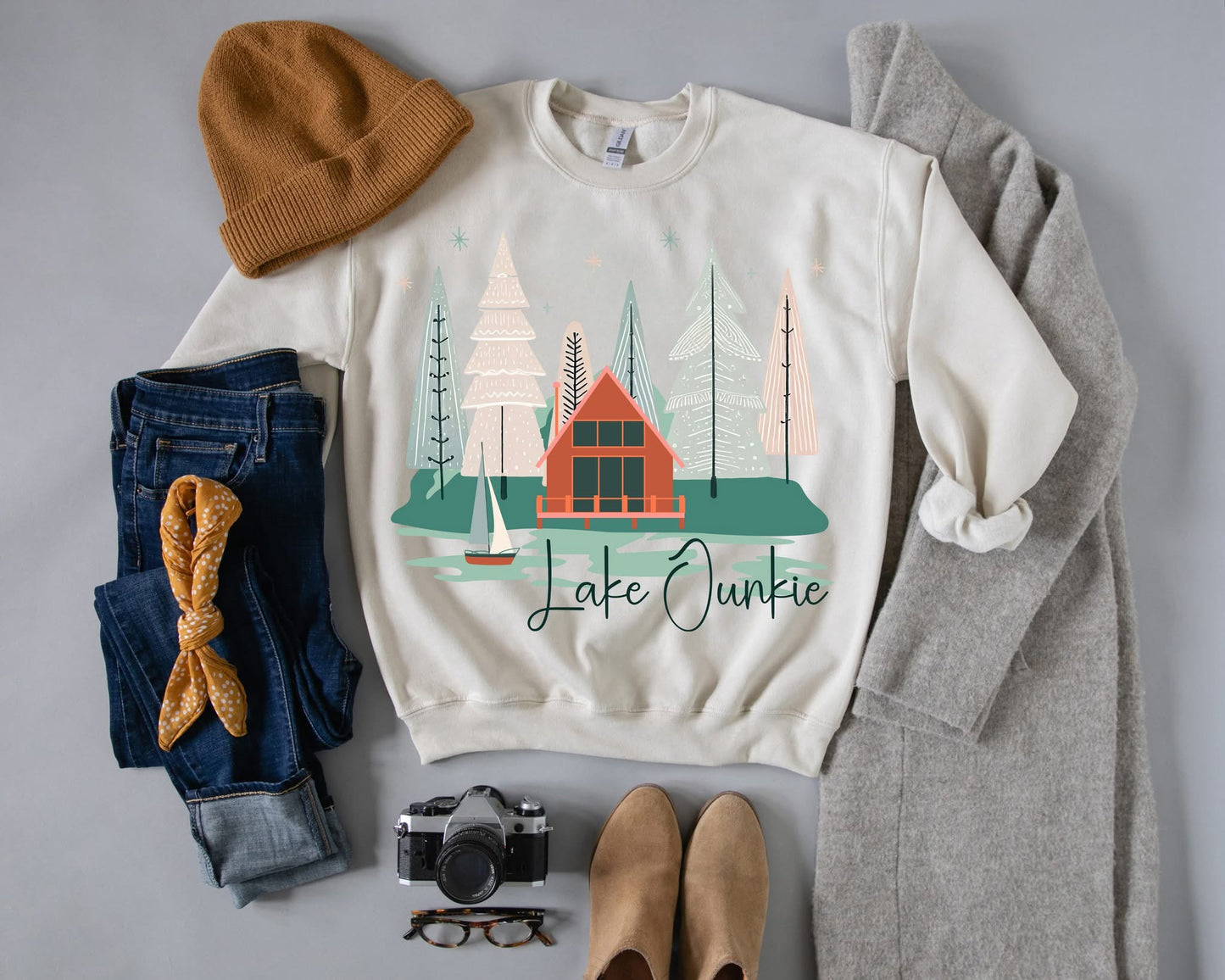 Lake Junkie Winter Cabin