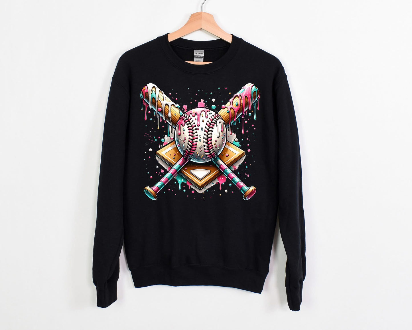 Baseball Ice cream Drip