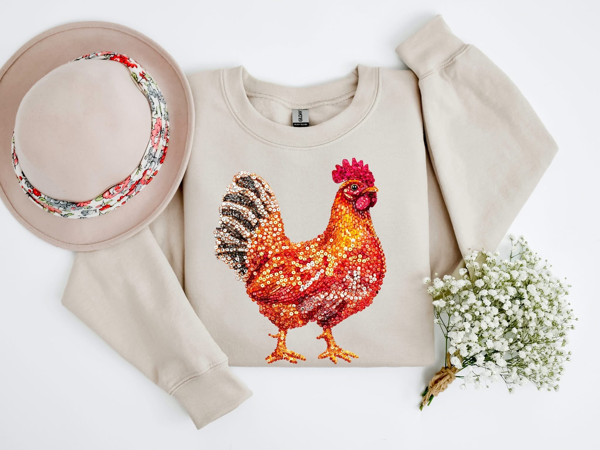 Faux Bling Chicken