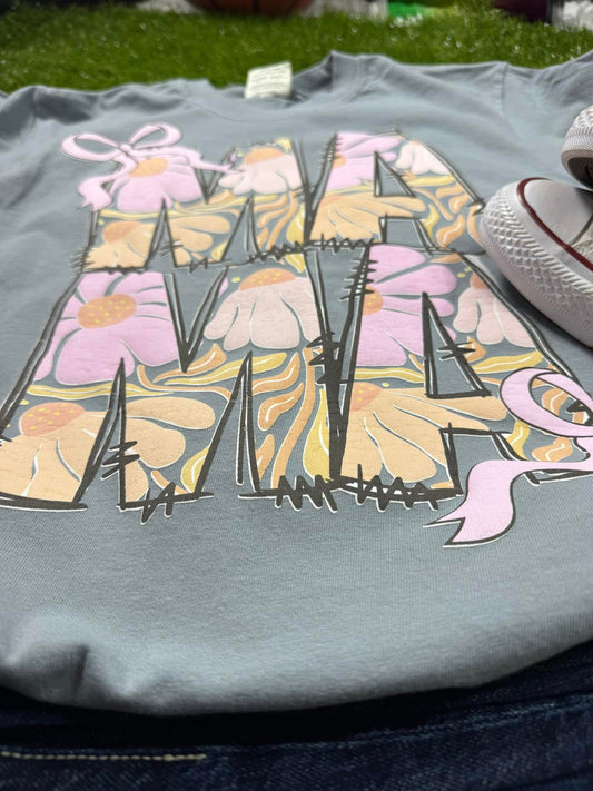 MAMA Daisies And Bows Printed Puff