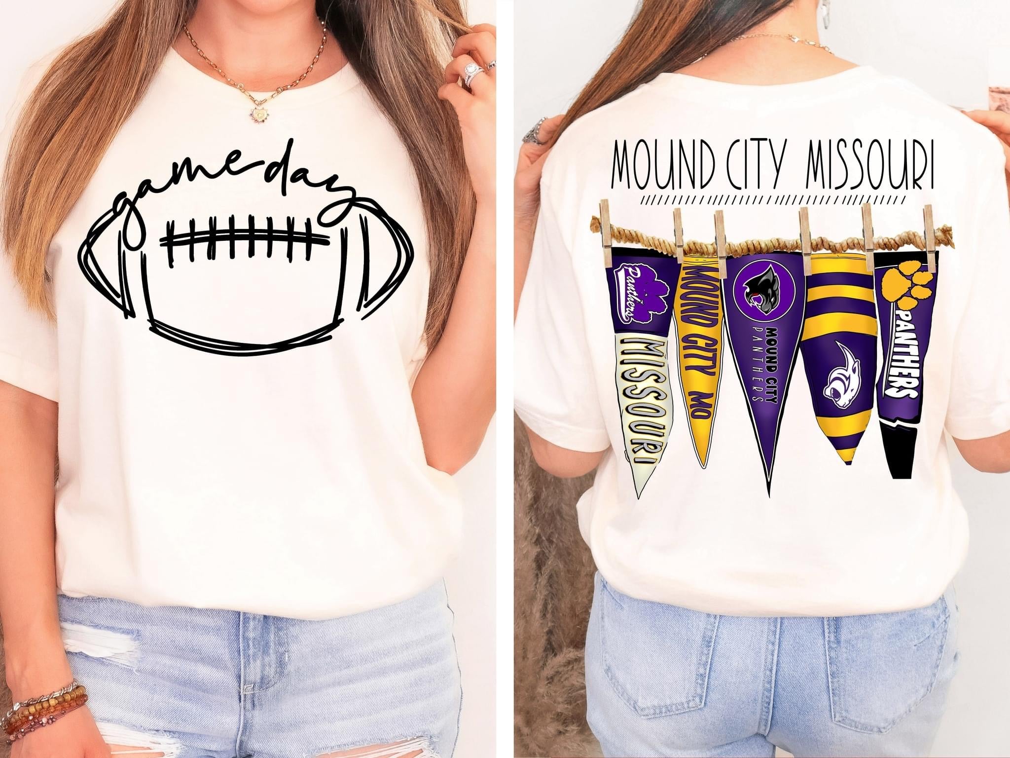 Mound City Missouri Pennant Flags Comfort Colors