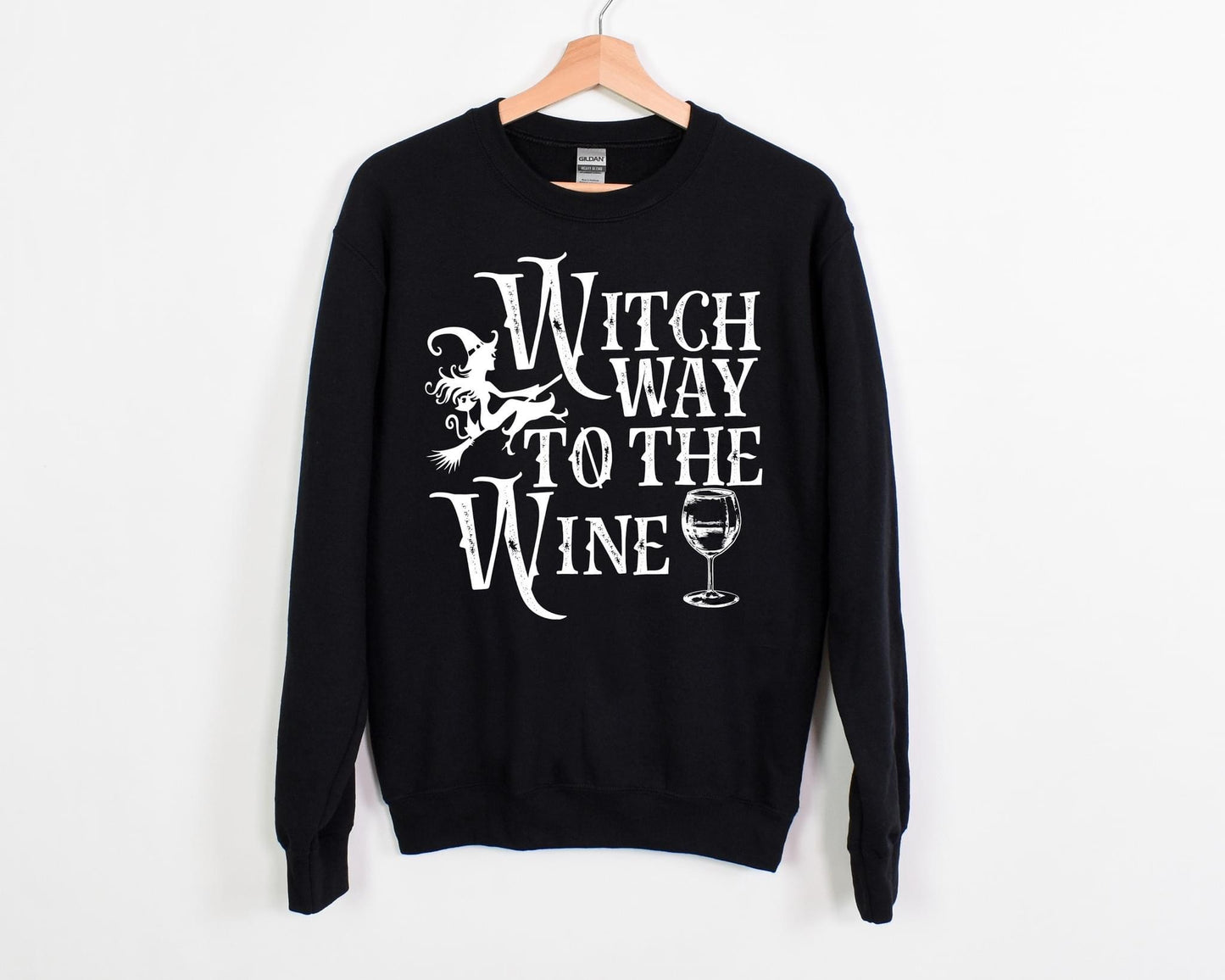 Witch Way To The Wine Crew Fleece