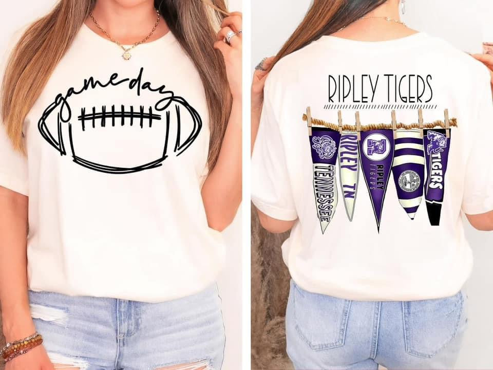Ripley Tigers Pennant Flags Comfort Colors