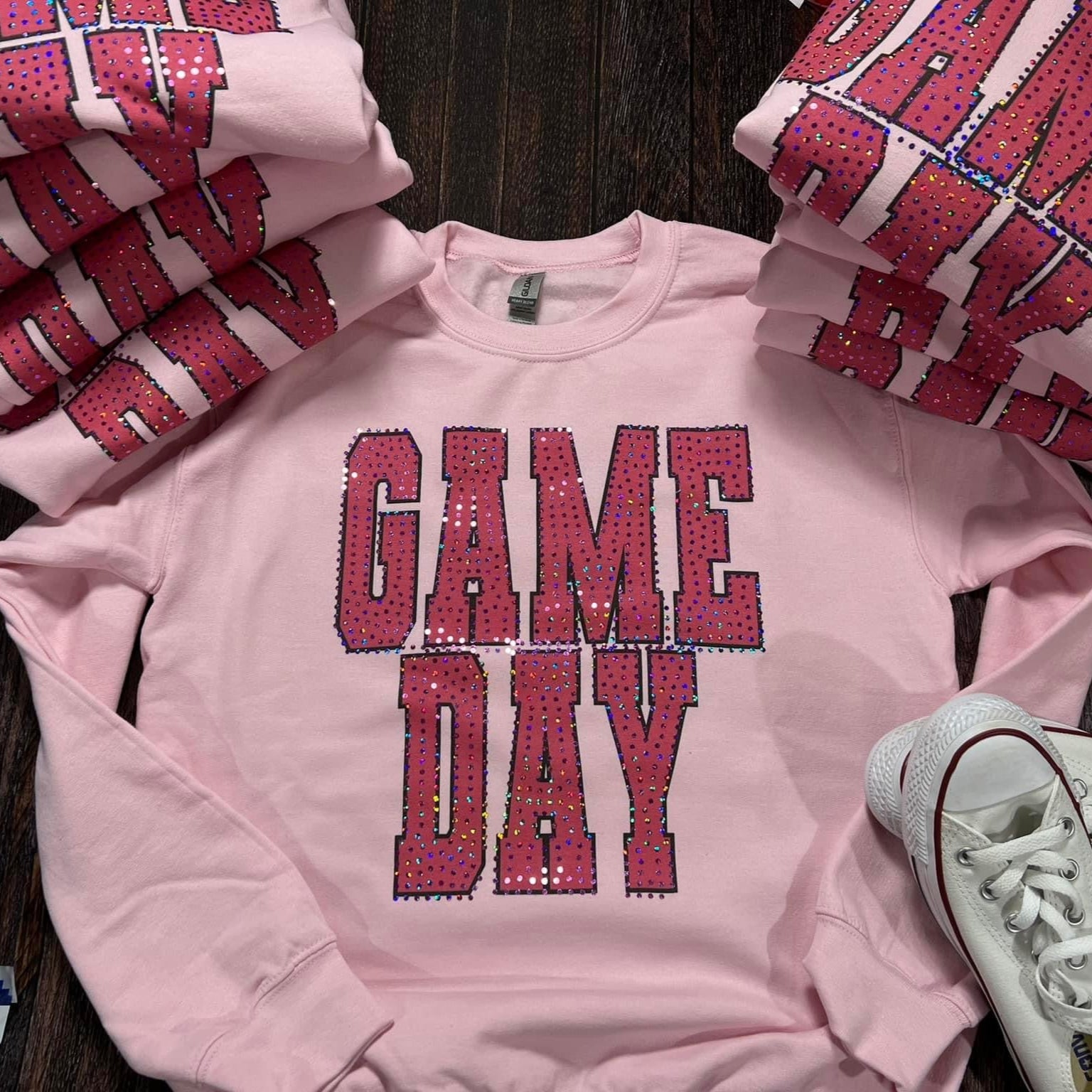 Pink Game Day Spangle Comfort Colors