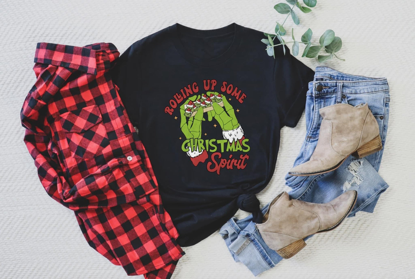 Rollin Up Some Christmas Spirit Green Hands