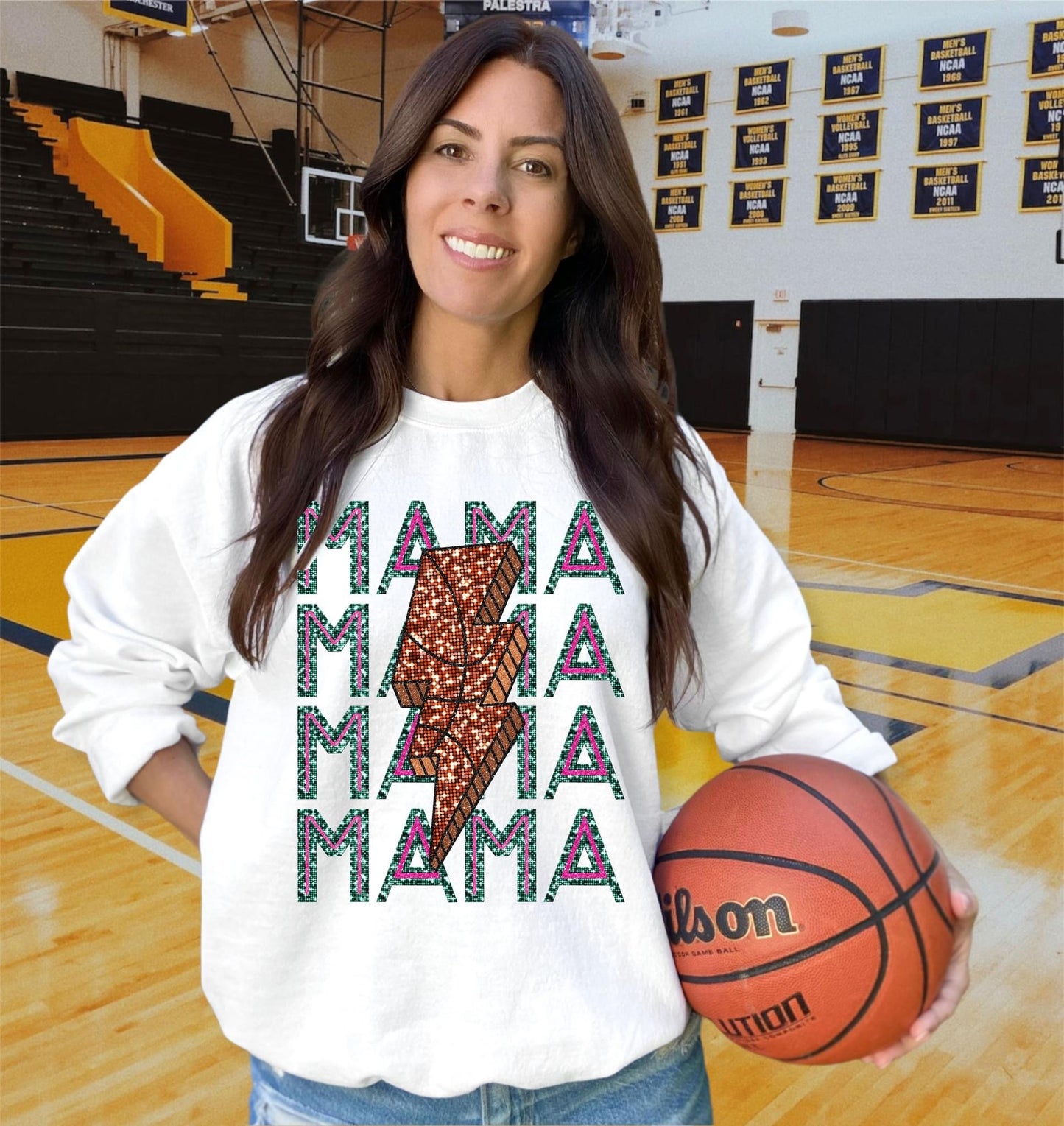 Basketball Mama Pink And Green