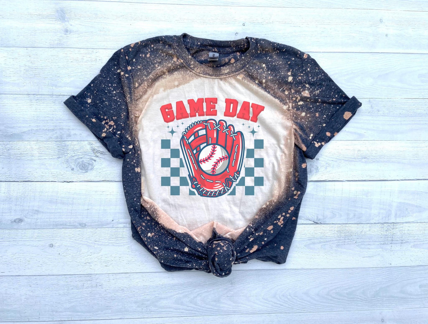 Game Day Baseball Bleached