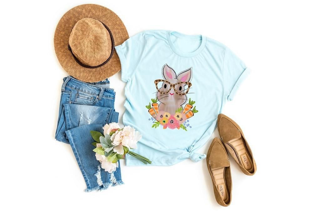 bunny with leopard glasses Bella