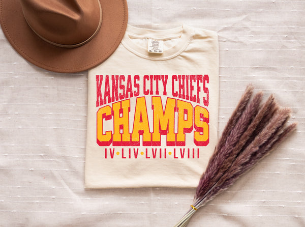 Kanas City Chiefs Champs Comfort Colors