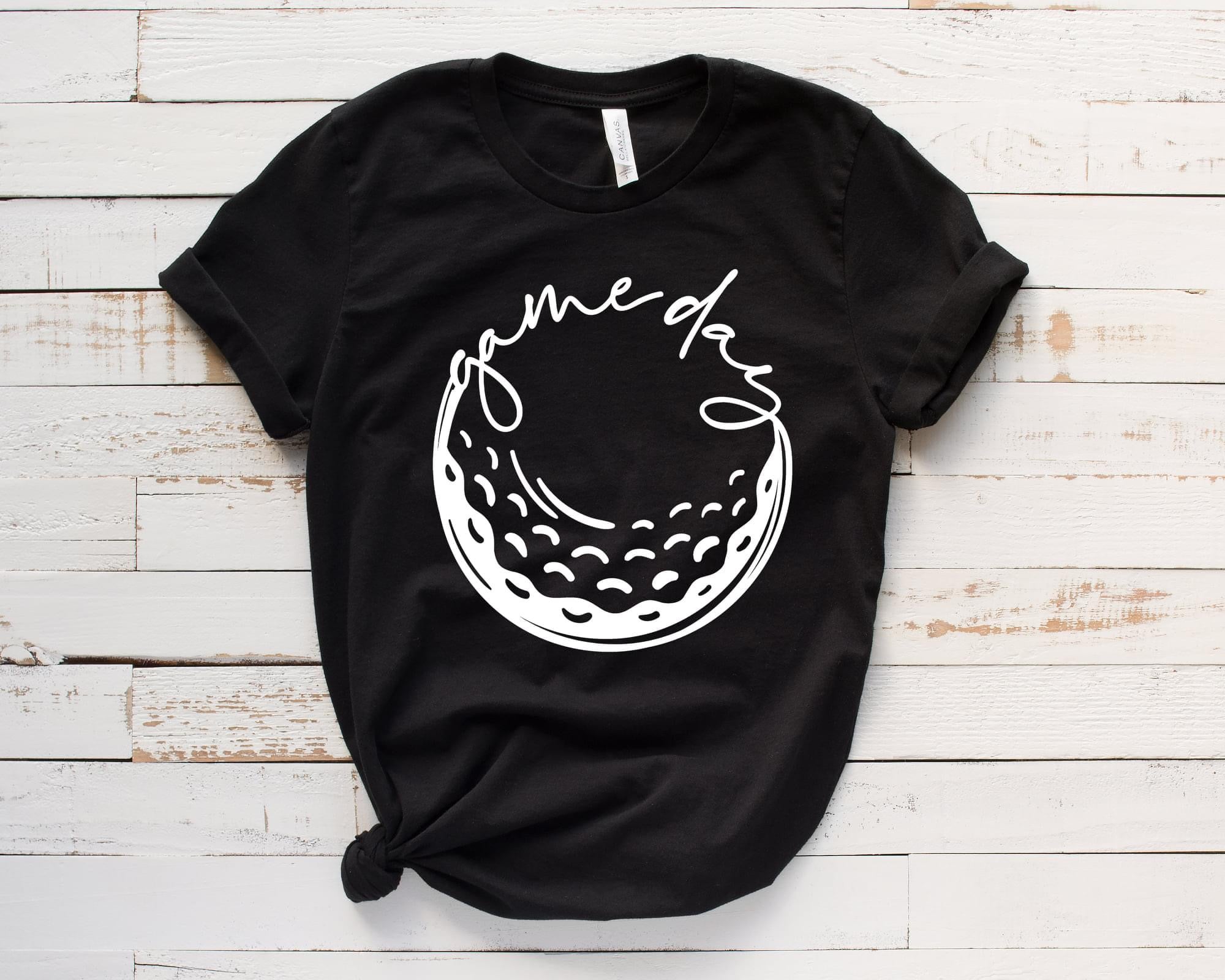 Gameday White Golf Bella V Neck