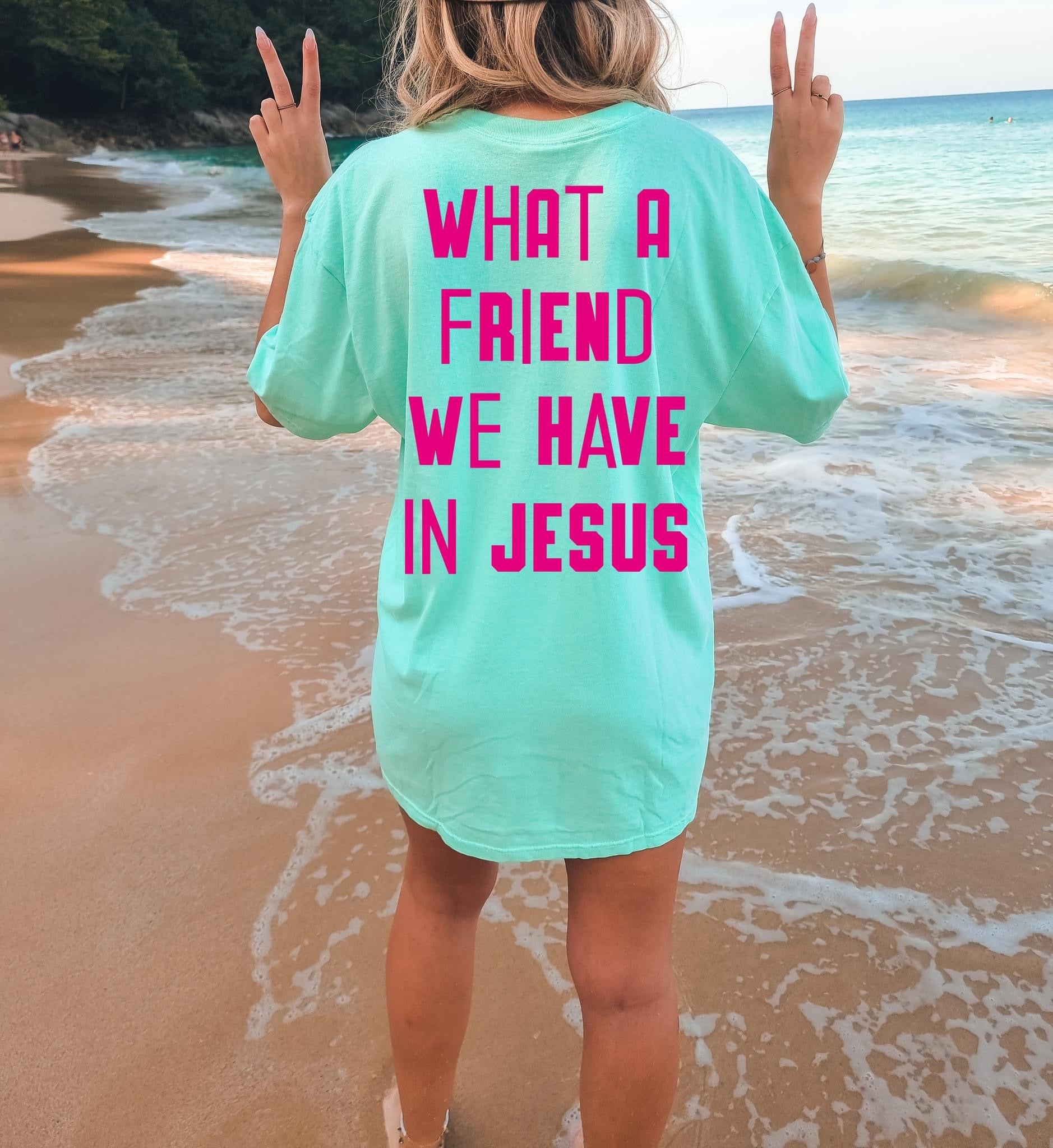 What A Friend Back Print Comfort Colors