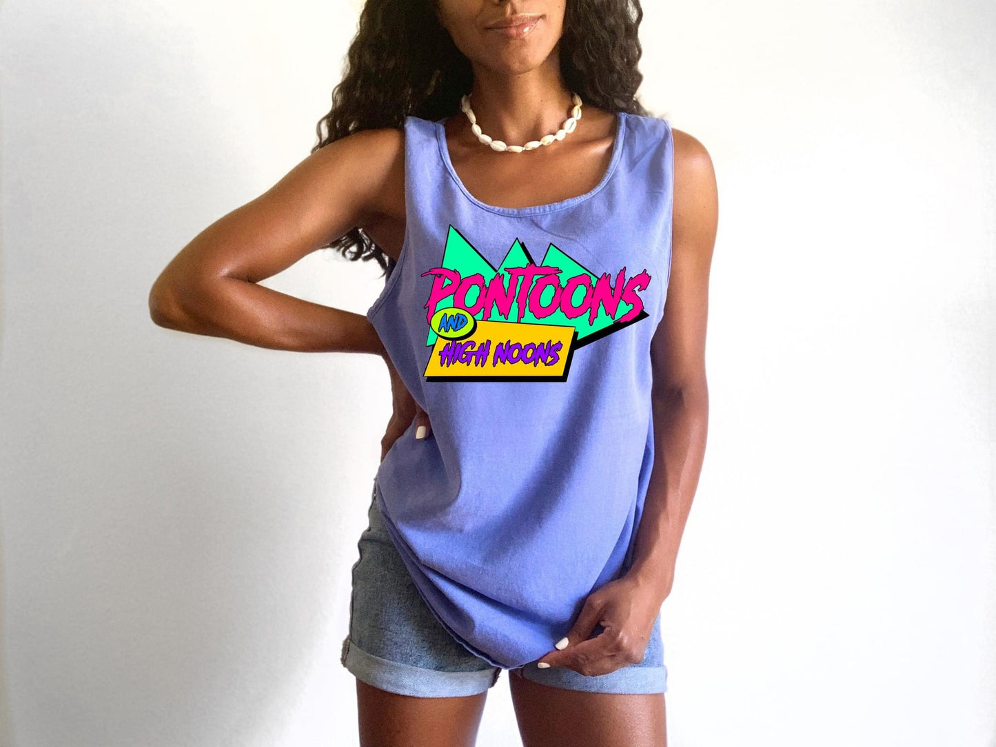 Pontoons and High Noons Comfort Colors Tank