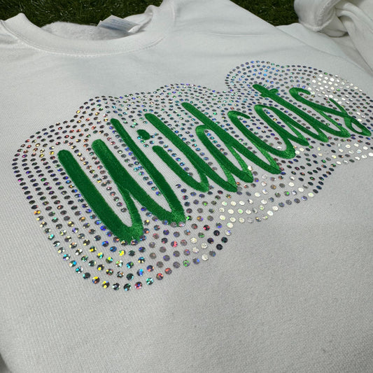 Custom Embroidery and Spangle Sweatshirts