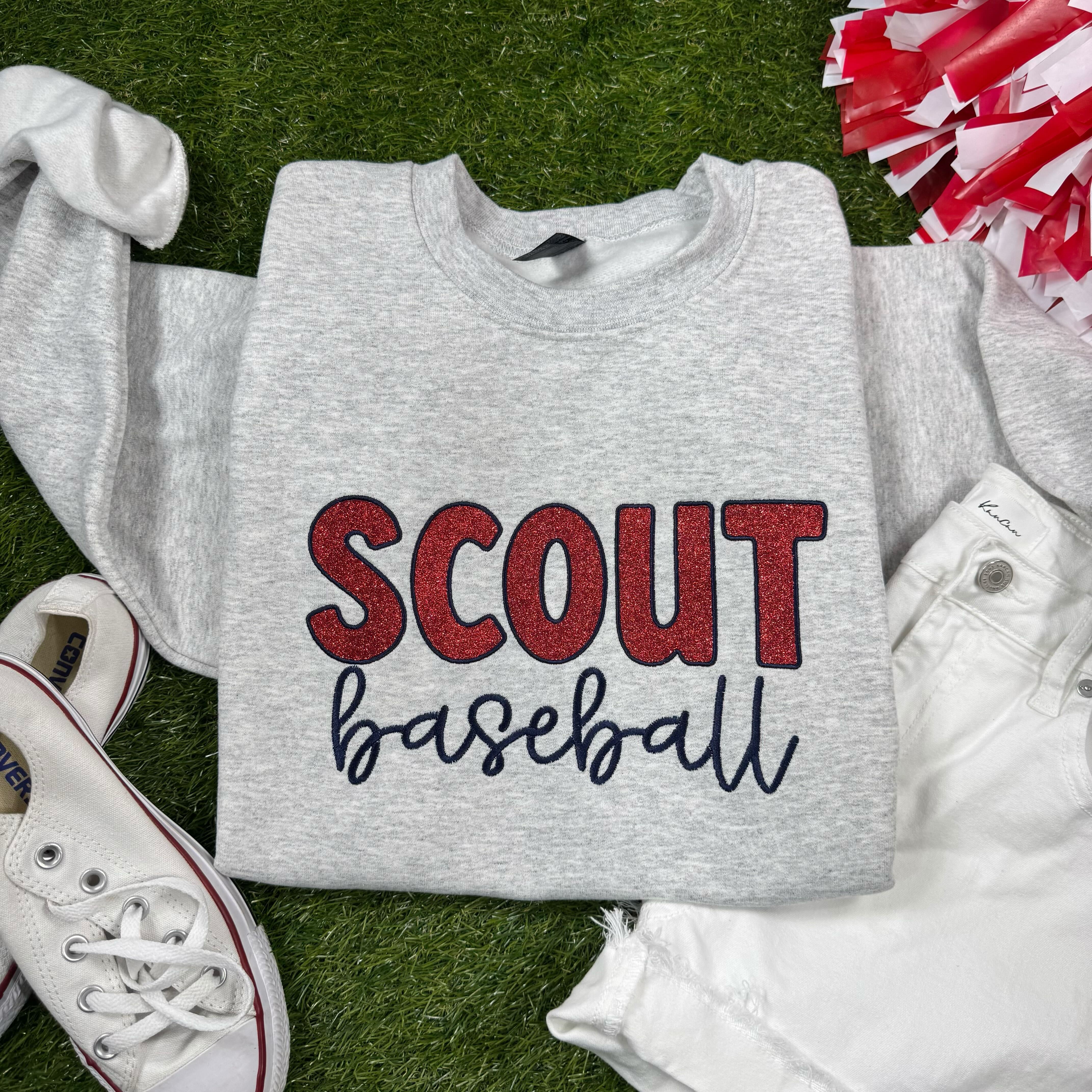Custom Glitter Embroidery Bubble Script